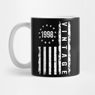 26 Years Old Gifts Vintage 1998 American Flag 26th Birthday Mug